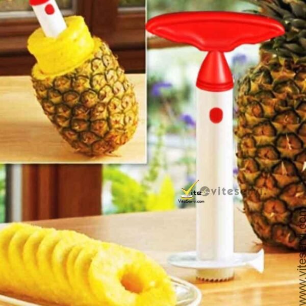 epluche coupe ananas plastique viteservi Epluche-Découpe Ananas