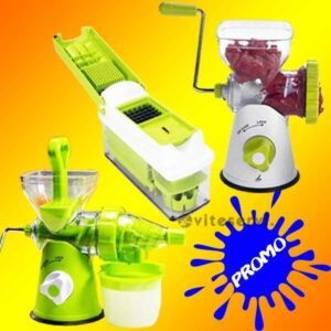Promo : Nicer Dicer + Extracteur manuel de jus + Hacheuse manuelle de viande