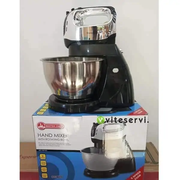 Batteuse Electrique -Master Chef MC-HM 163 - Bol rotatif - 5 Vitesses