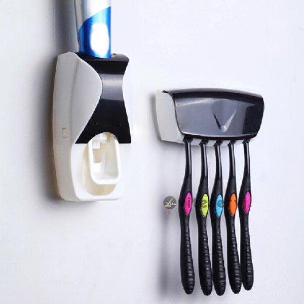 Range brosse à dents et distributeur de pâte dentifrice