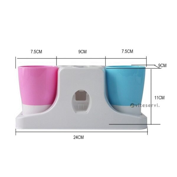 Range brosse Grand modèle- Distributeur de dentifrice