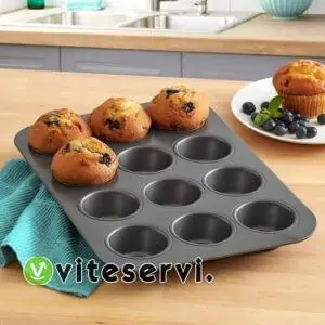 Moule de 12 trous ronds à muffins et cupcake de 12