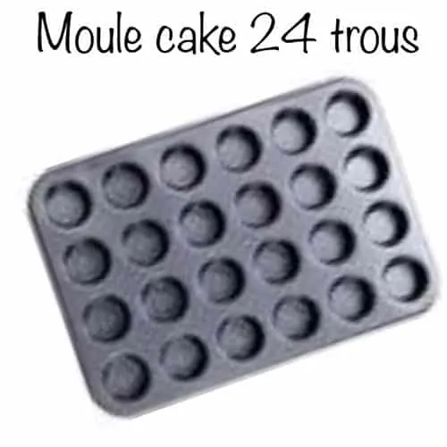 moule cake Moule de 24 trous à muffins anti adhésif