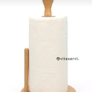 Dérouleur porte papier de table hygiénique en bois
