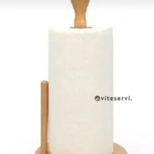 Dérouleur porte papier de table hygiénique en bois