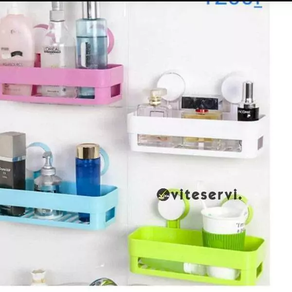 Étagère de salle de bain à ventouse