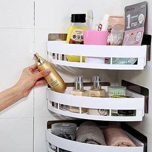 Étagère de coin de douche collable
