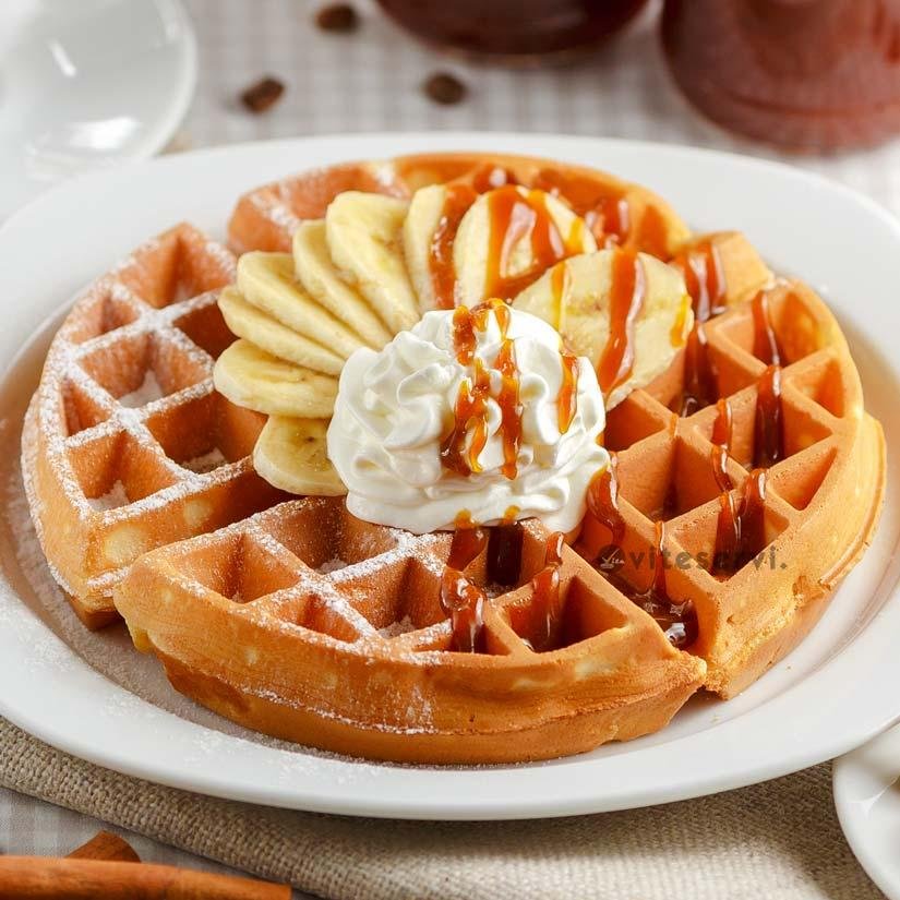 gaufre banane pacane