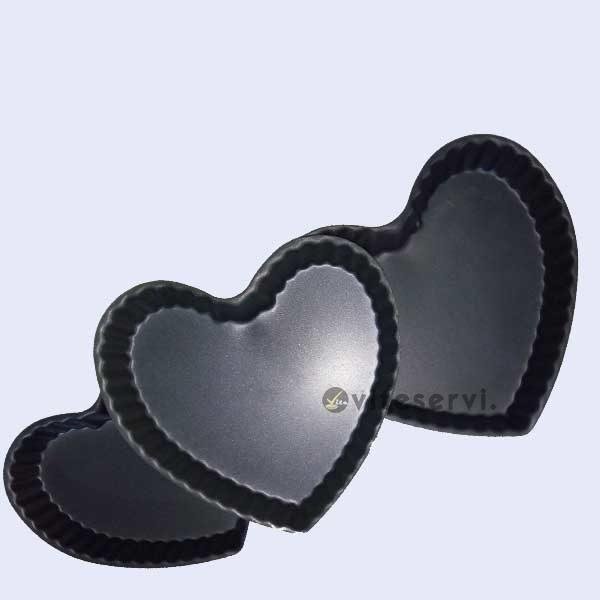 Jeu de 03 Moules Cœur à gâteau