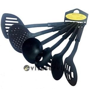 Set de 5 louches manche couleur Bois