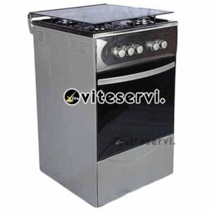 Cuisinière à Four MAXI hybrides 50x50 3 feux à gaz et 1 plaque chauffante