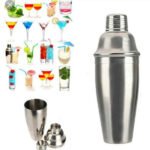 Shaker pour cocktail en inox, doré et plastique