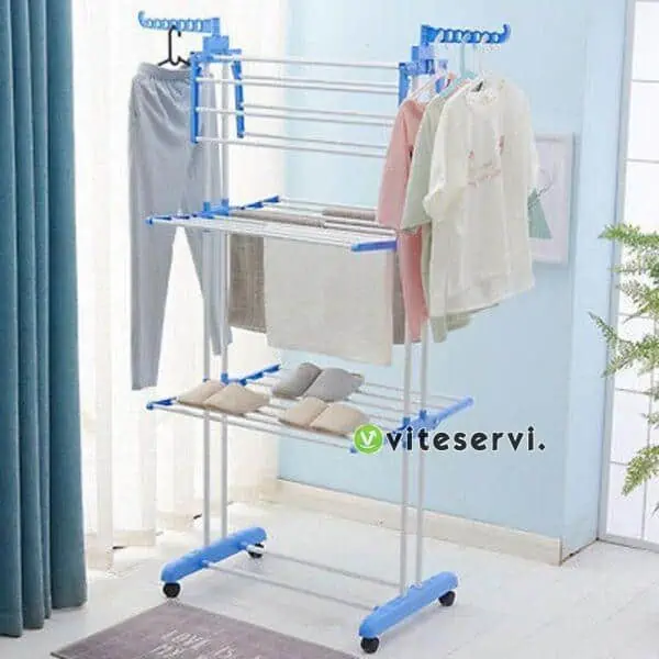 Séchoir Étendoir Pliable à roulette