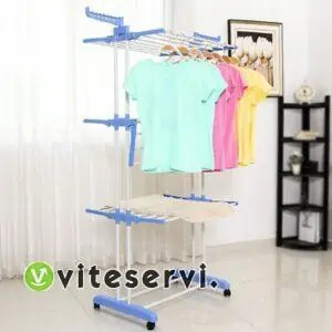 Séchoir Étendoir Pliable à roulette