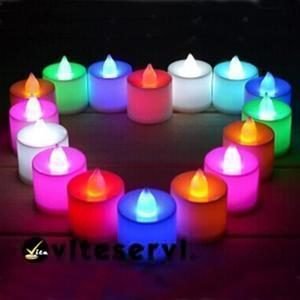 Bougies veilleuses multi-colores Lot de 24