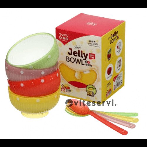 Jelly Bowl viteservi Bol à crème JELLY BOWL sans BPA 8 pièces