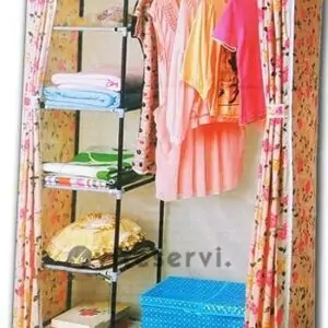 Armoire démontable Fleuri 5 étagères + 1 M 28109