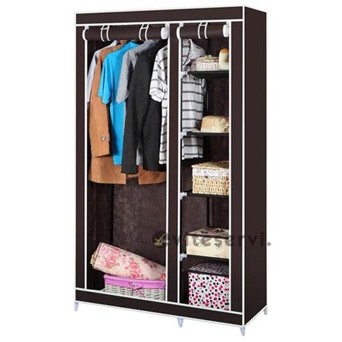 MULTIFUNCTIONAL STORAGE WARDROBE Armoire démontable 5 étagères + 1