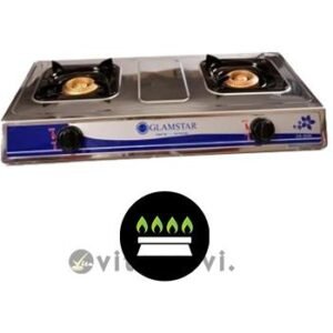 Cuisinière à gaz Inox 02 Feux GLAMSTAR GS-2020