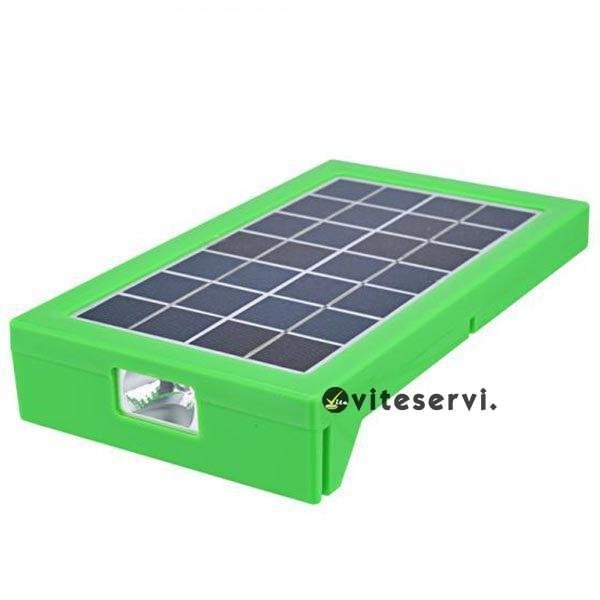 Panneau solaire multifonction Charge portable + Lumiere et torche