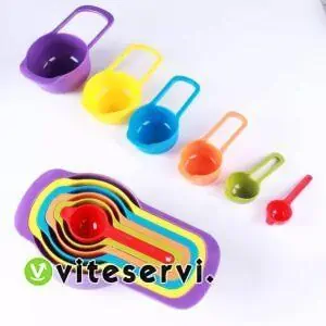 Set de 06 Cuillères doseuses de 7,5 à 250 mL