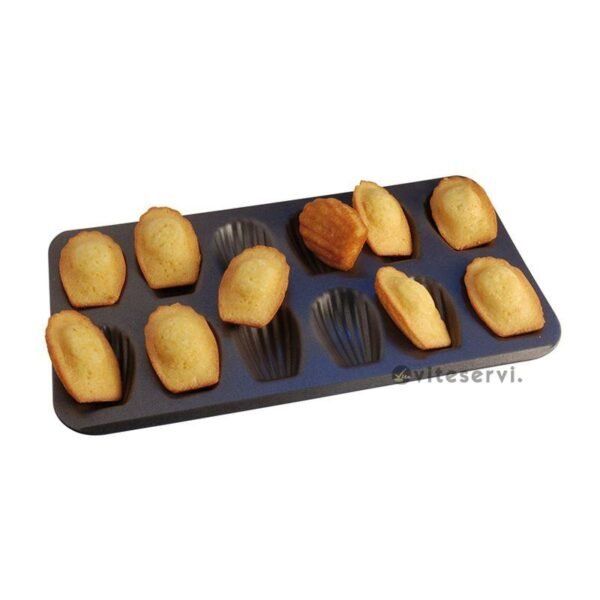 moule madeleines anti adherent Moule à madeleine de 12 métallique anti-adhesif