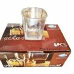 Set de 06 verres à Whisky carré de 300ml, de haute qualité