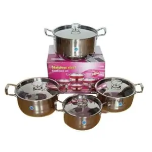 Set de 4 pièces de casseroles STAINLESS STEEL C01