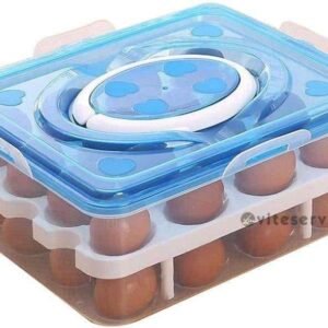 Plateau porte oeuf 2 niveaux pour 32 oeufs