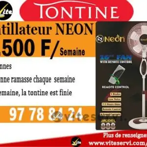 Tontine Ventilateur NEON
