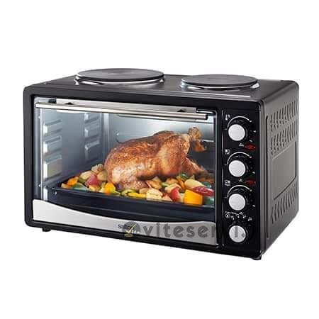 Four Electrique TURBO 35L Grand à 2 plaques chauffantes