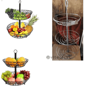 Porte fruit en métal à 2 ou 3 étagères