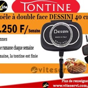 Tontine Poêle à double face DESSINI 40cm