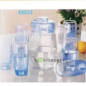 Ensemble Carafe et 06 Verres de haute qualité CV10