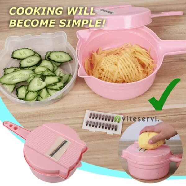6705588f e139 4a2c 9626 8822cab960ea Nicer Dicer rond 9 en 1 ultra efficace eminceur découpe légume