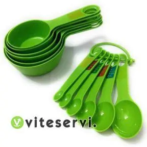 Set de 12 Cuillères mesurettes en plastique