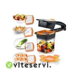 Nicer Dicer Quick, 7 éléments, format de poche