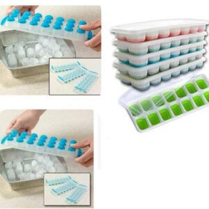 Bac à glace en plastique à couvercle BG06