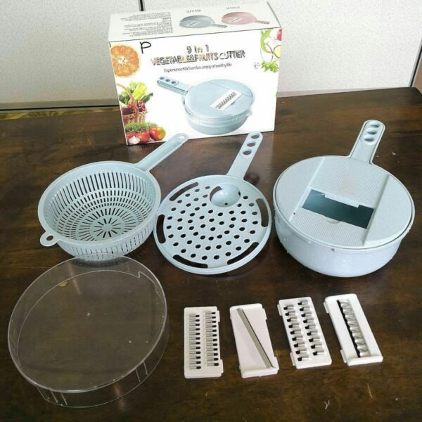 basket 1545648643 2efd7caa3 Nicer Dicer rond 9 en 1 ultra efficace eminceur découpe légume