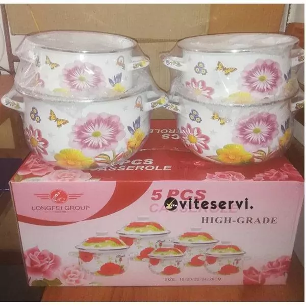 Ensemble de 05 Séries Fleuris pour Service