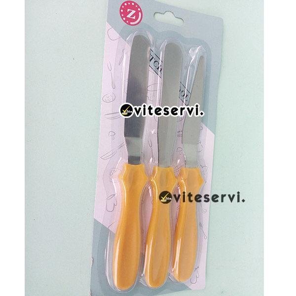 Ensemble de 03 Spatules Multicolores pâtisserie 23cm