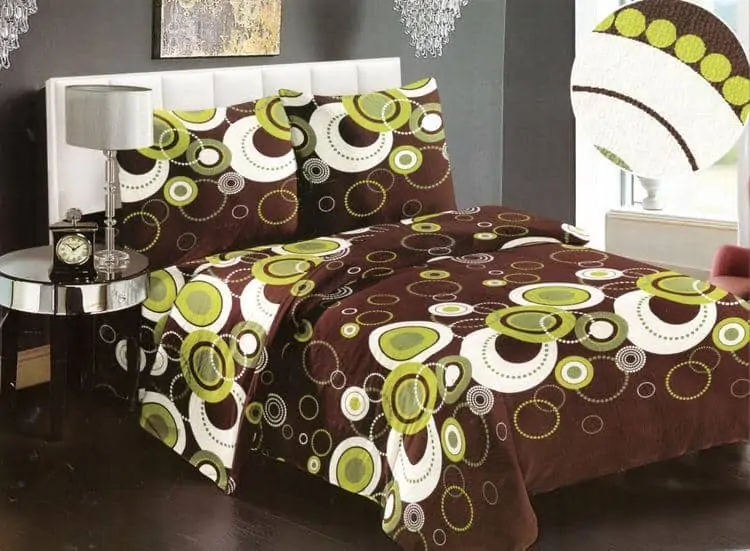 draps 7 Draps de lit 3 places - 4 Taies et Couverture Doublée D-07