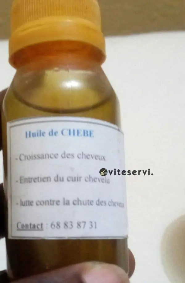 Huile de Chébé essentielle pour croissance cheveux