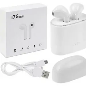 Écouteurs intra-auriculaires stéréo Bluetooth TWS i7s avec boîtier de chargement