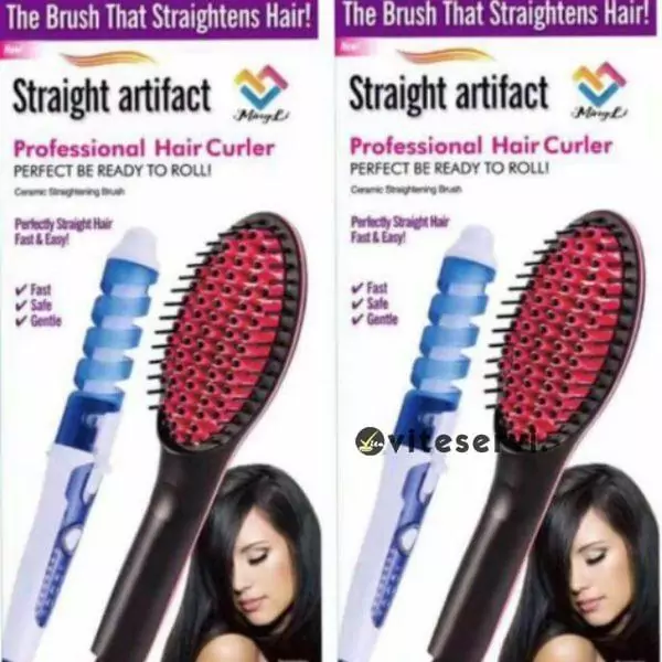 Brosse Lissante SIMPLY STRAIGHT Céramique et fer à boucler ou à friser