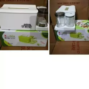 Porte papier torchon, cellier et porte coton tige 3 en 1 PP-458