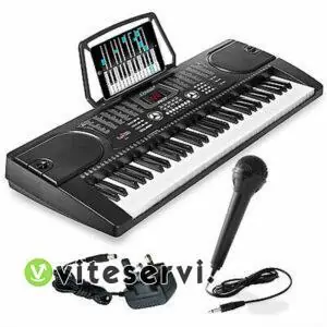 Piano clavier électrique, instruments numérique avec micro 61 Clés