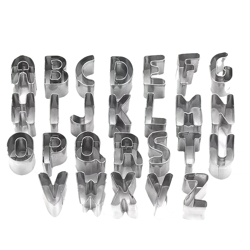 Emportes pièces alphabet ABC