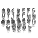 Emportes pièces alphabet ABC