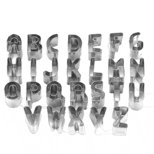Emportes pièces alphabet ABC